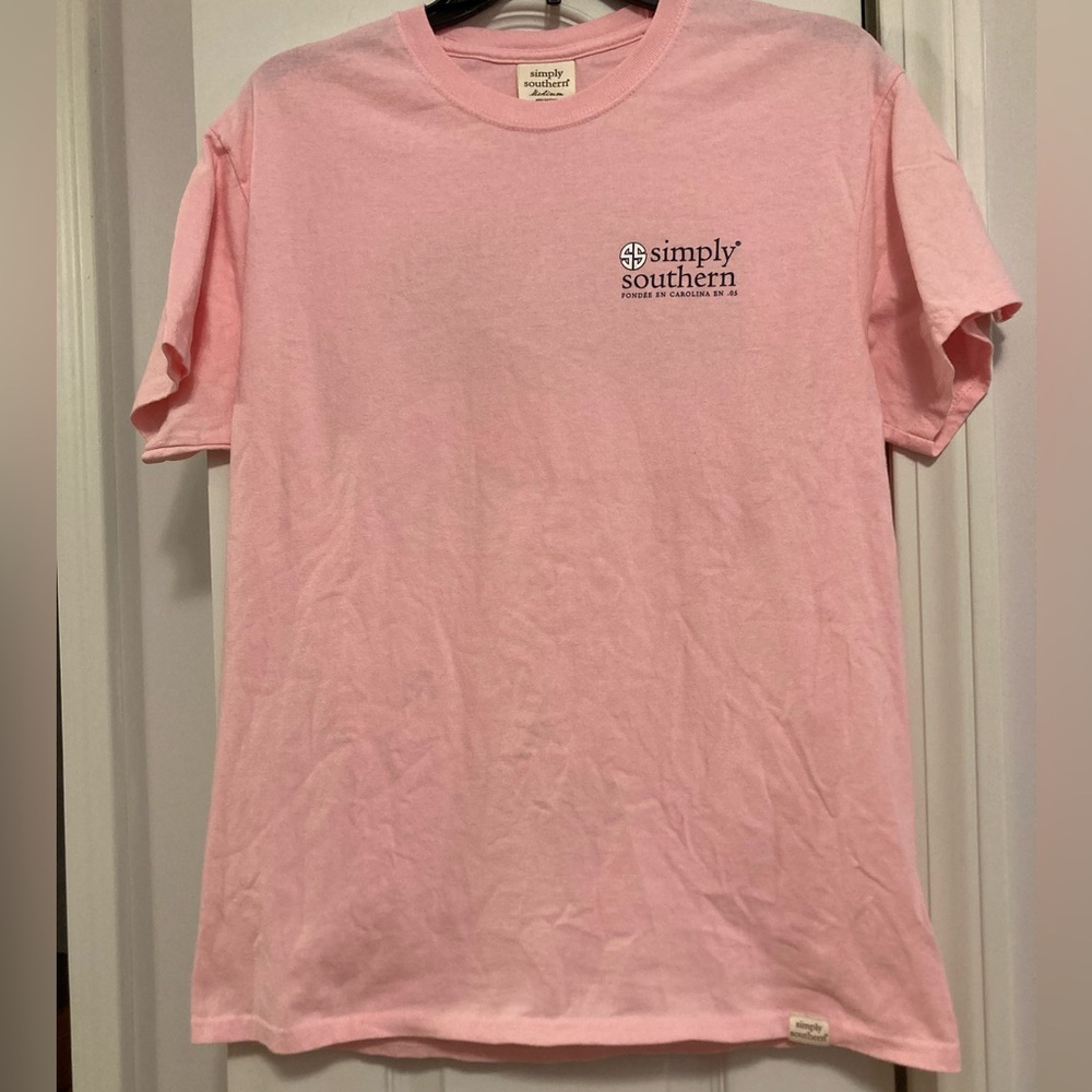 Simply Southern T-Shirt. Pink, size Medium